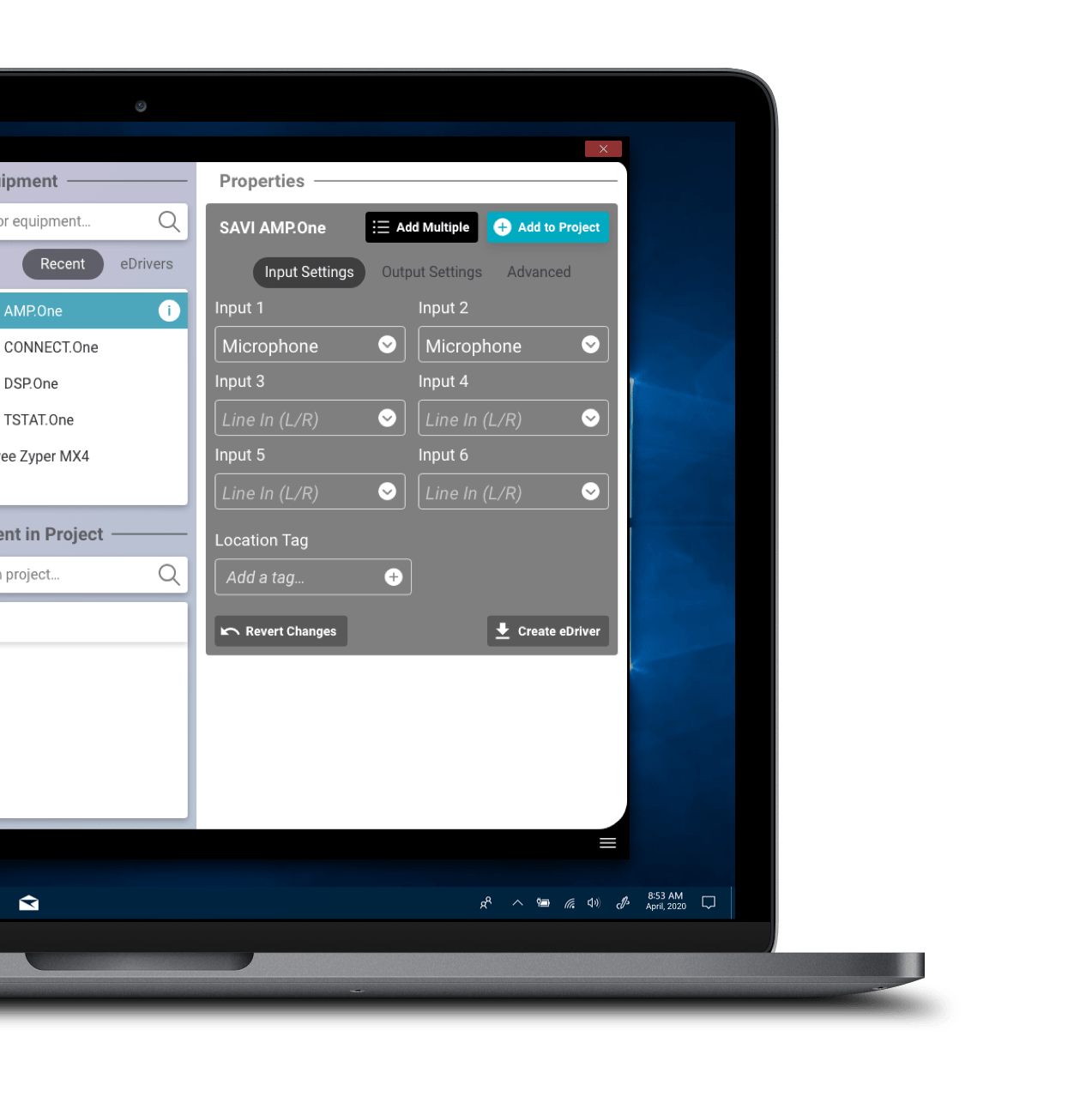 SAVI Creator screen in a laptop
